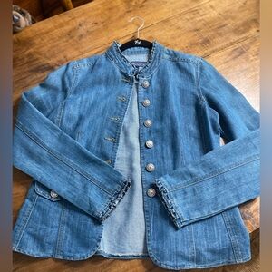 Baccini Blue Jean Jacket with Button Accents